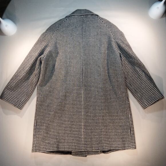 Preston & York 100% Wool Houndstooth Coat Women’s 14 Made in USA - Picture 7 of 7